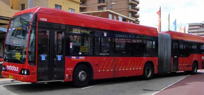 Sydney Buses Metrobus Volvo B12BLEA Custom CB60 1668